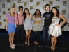 FOX FANFARE AT COMIC-CON 2010: (L-R) GLEE cast members Brittany Murphy, Kevin McHale, Naya Rivera, Chris Colfer and Jenna Ushkowitz during the GLEE press room on Sunday, July 25, at the FOX FANFARE AT COMIC-CON 2010 in San Diego, CA.