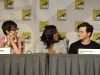 FOX FANFARE AT COMIC-CON 2010: (L-R) GLEE cast members  Kevin McHale, Amber Riley and Chris Colfer during the GLEE panel session on Sunday, July 25, at the FOX FANFARE AT COMIC-CON 2010 in San Diego, CA.