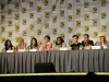 FOX FANFARE AT COMIC-CON 2010: (L-R) GLEE cast members  Naya Rivera, Brittany Morris, Jenna Ushkowitz, Kevin McHale, Amber Riley, Chris Colfer and executive producers Dante DiLoretto and Ryan Murphy during the GLEE panel session on Sunday, July 25, at the FOX FANFARE AT COMIC-CON 2010 in San Diego, CA.