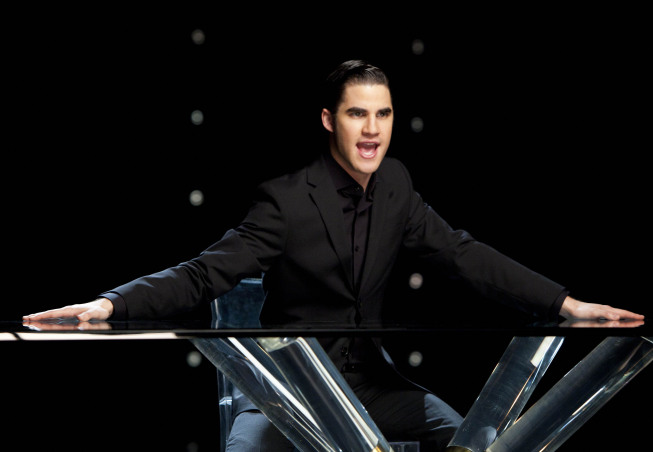 GLEE: Blaine (Darren Criss) performs in the "Dance With Somebody" episode of GLEE airing Tuesday, April 24 (8:00-9:00 PM ET/PT) on FOX. ©2012 Fox Broadcasting Co. Cr: Adam Rose/FOX