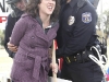RAISING HOPE: Sabrina (Shannon Woodward, C) is arrested during an Occupy Natesville protest in the "Single White Female Role Model" episode of RAISING HOPE airing Tuesday, March 6 (9:30-10:00 PM ET/PT) on FOX. ©2012 Fox Broadcasting Co. Cr: Greg Gayne