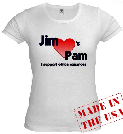 The Office, Jim loves Pam t-shirt
