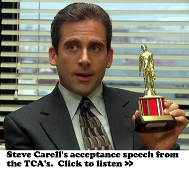 Steve Carell, The Office, Acceptance Speech TCA's