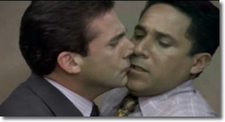 Michael Scott and Oscar Nunez