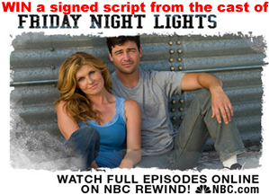 WIN!! A Script Signed by the Cast of FRIDAY NIGHT LIGHTS