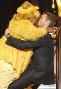 Ryan Seacrest and Golden Idol Winner Margaret Fowler