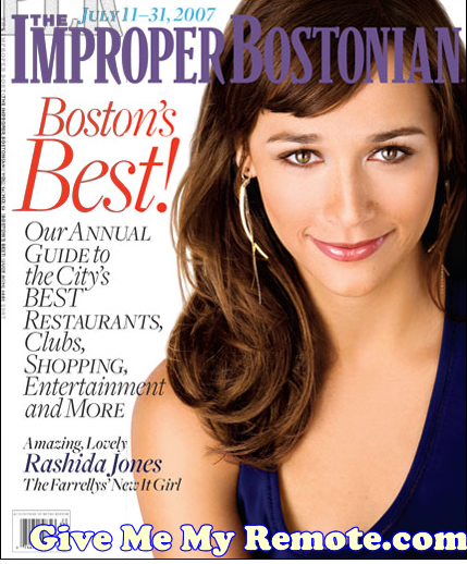Rashida Jones on the cover of the Improper Bostonian