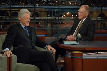 Bill Clinton to Visit with David Letterman
