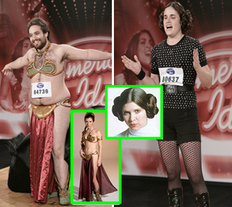 American Idol, Princess Leia, guy who waxed his chest