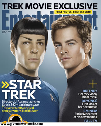 EW Star Trek Cover, Zachary Quinto and Chris Pine