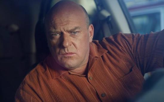 Dina's dad is played by dean norris. The same actor as hank in