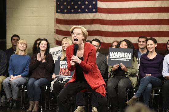 SATURDAY NIGHT LIVE Elizabeth Warren cold open