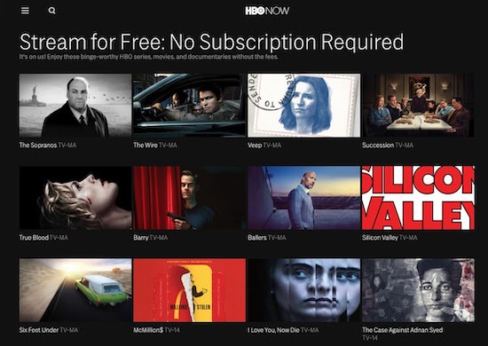 HBO Shows streaming free