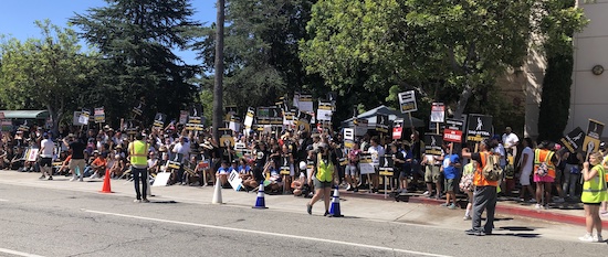 WGAW Latinx Writers Committee and SAG-AFTRA National Latino Committee picket